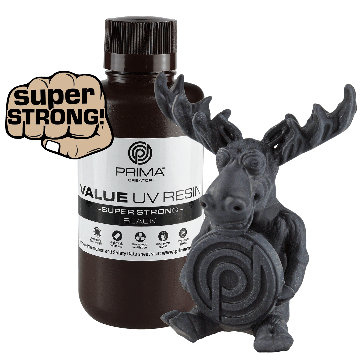 PrimaCreator Super Strong UV Resin - 500 g - Black