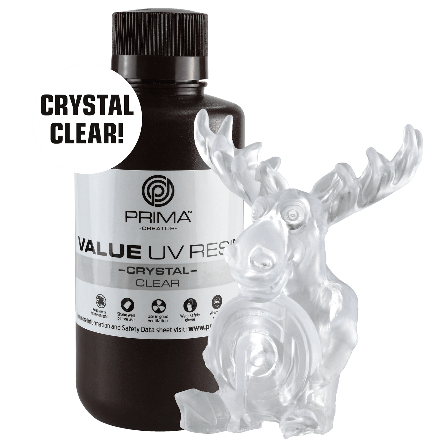 PrimaCreator Value Crystal UV Resin - 500 g - Clear