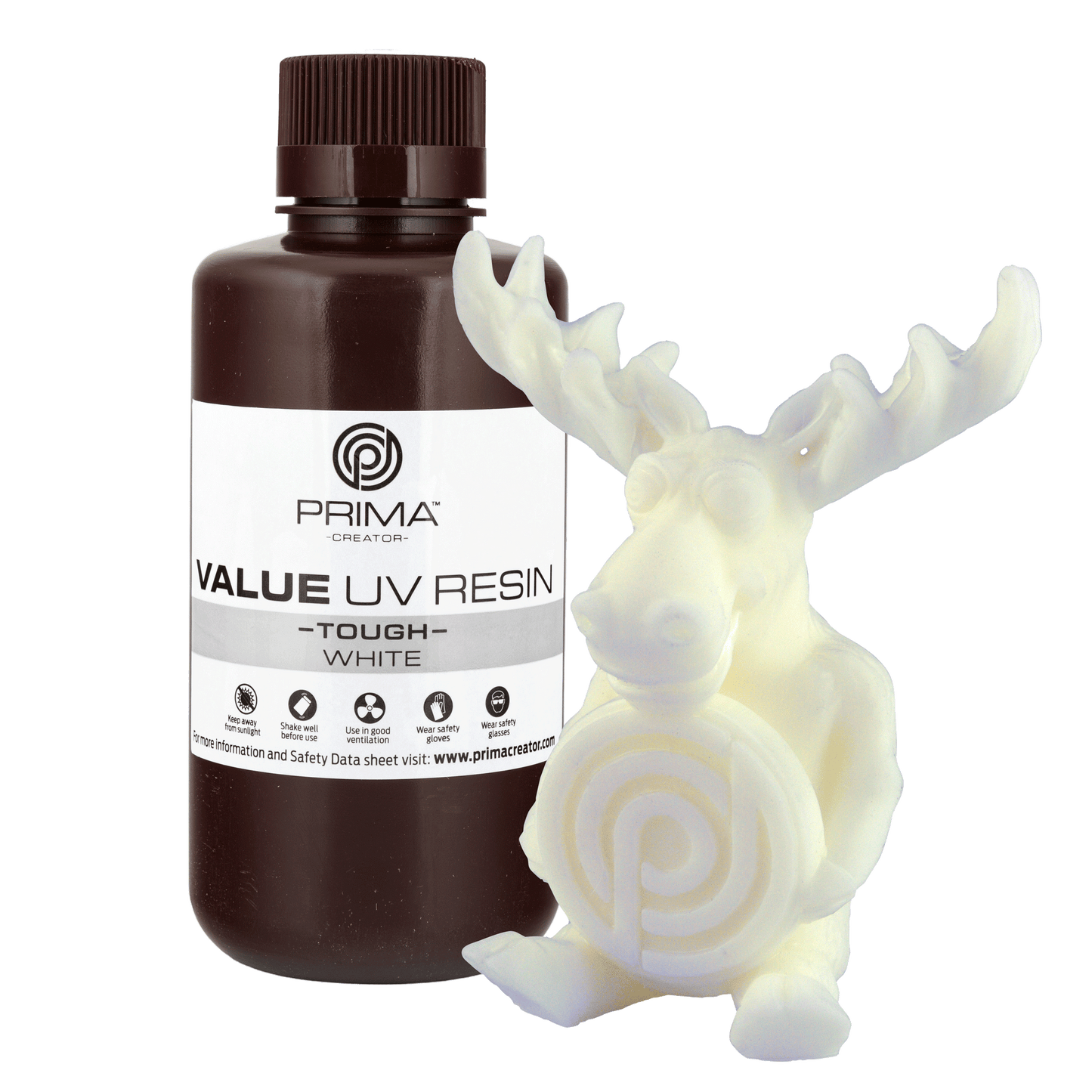 PrimaCreator Value Tough UV Resin (ABS Like) - 500 g - White
