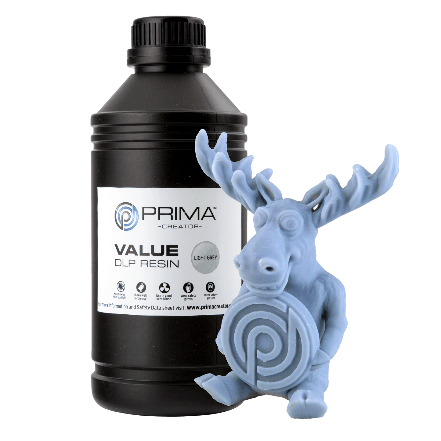 PrimaCreator Value UV / DLP Resin - 1 kg - Light Grey