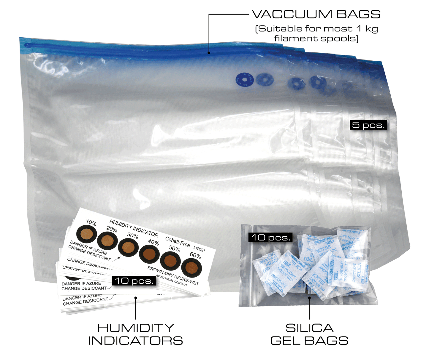 PrimaCreator Filament Storage Bags - 5-pack