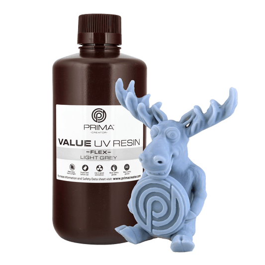 PrimaCreator Value Flex UV Resin - 1 kg - Light Grey