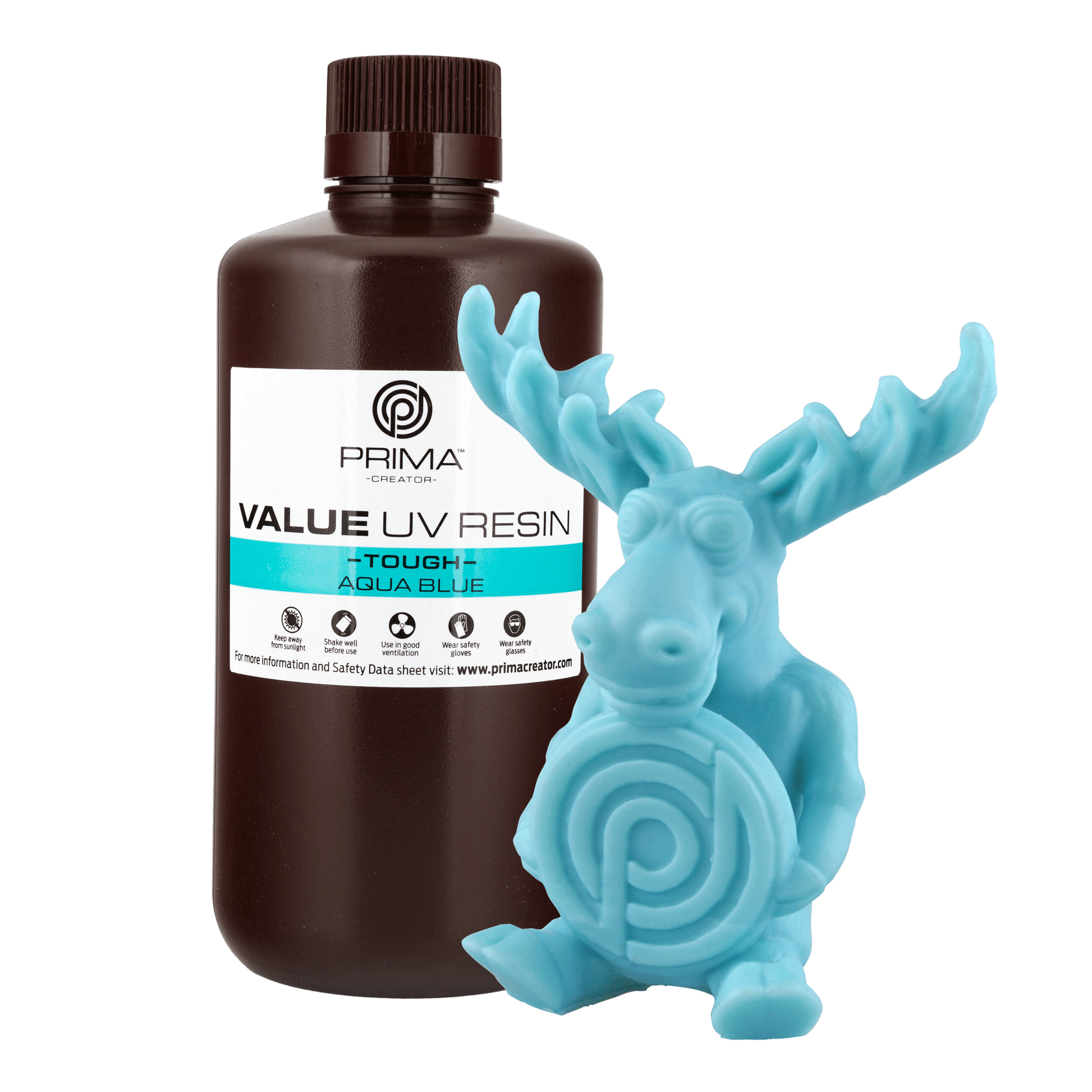 PrimaCreator Value Tough UV Resin - Aqua Blue