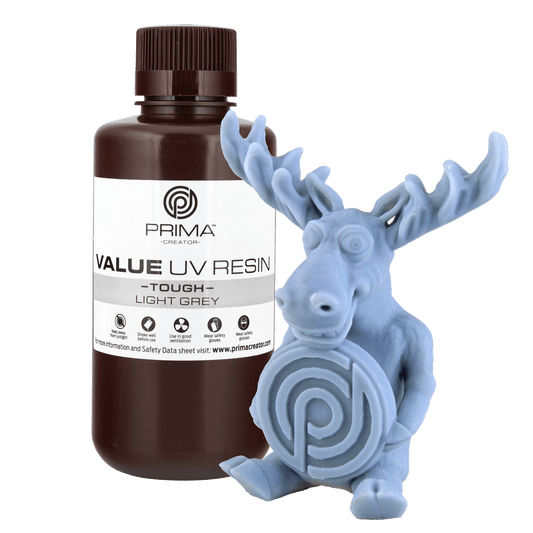 PrimaCreator Value Tough UV Resin (ABS Like) - 500 g - Light Grey