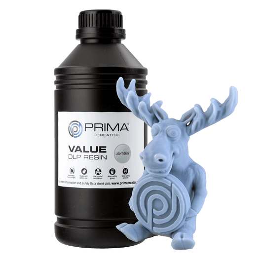 PrimaCreator Value UV / DLP Resin - 1 kg - Light Grey
