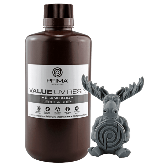 PrimaCreator Value UV / DLP Resin - 1 kg - Nebula Grey