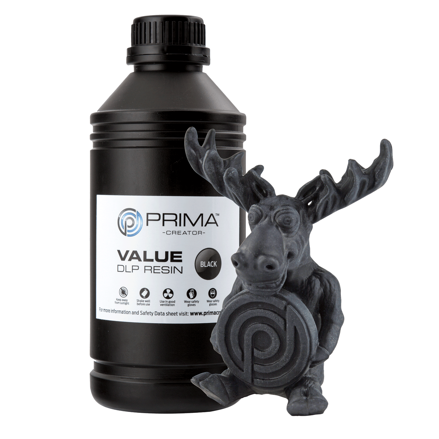 PrimaCreator Value UV / DLP Resin - 1 kg - Black