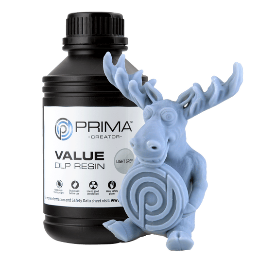 PrimaCreator Value UV / DLP Resin - 500 g - Light Grey