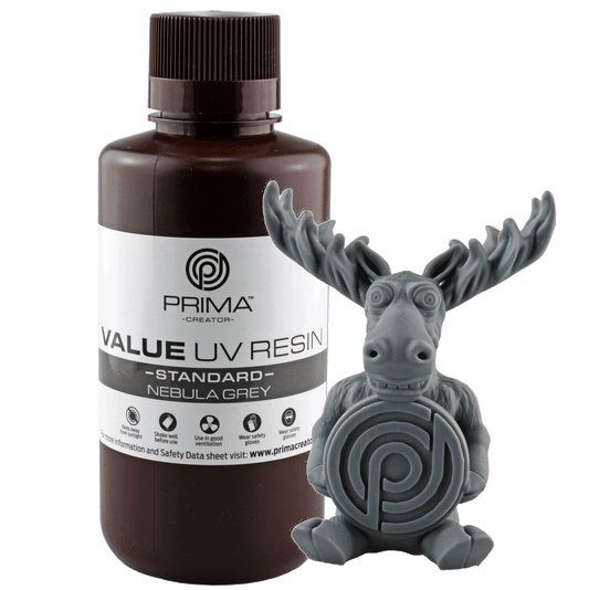 PrimaCreator Value UV / DLP Resin - 500 g - Nebula Grey