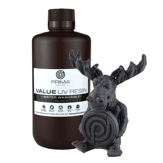 PrimaCreator Value Water Washable UV Resin - 1 kg - Black