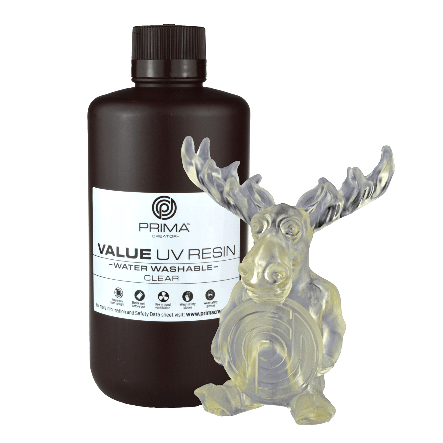 PrimaCreator Value Water Washable UV Resin - 1 kg - Clear