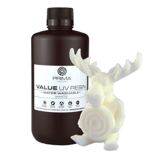 PrimaCreator Value Water Washable UV Resin - 1 kg - White