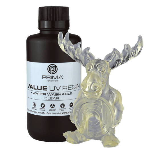PrimaCreator Value Water Washable UV Resin - 500 g - Clear